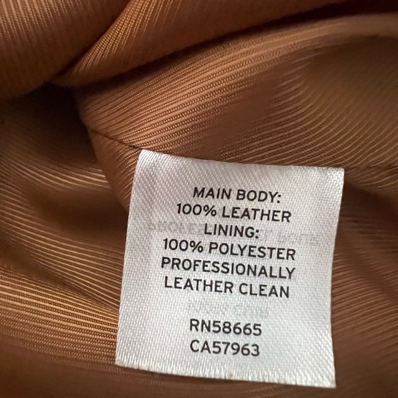 OPEN EDIT Men’s Genuine Suede Leather Moto biker Jacket Camel Brown XL NWOT - Picture 12 of 12